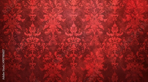 Vibrant Red Wallpaper. Minimalistic and Sophisticated Design Theme