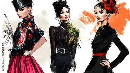 Images of beautiful women on the theme of beauty, fashion and style. Best Graphic Resources