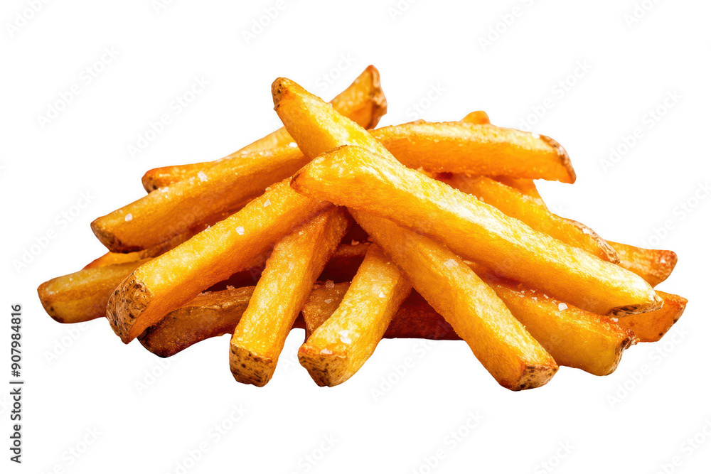 Golden, crispy French fries piled high, perfect for showcasing delicious snacks or fast food offerings. Golden, crispy French fries piled high, perfect for showcasing delicious snacks or fast food offerings.