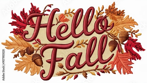 Hello Fall Greeting Card