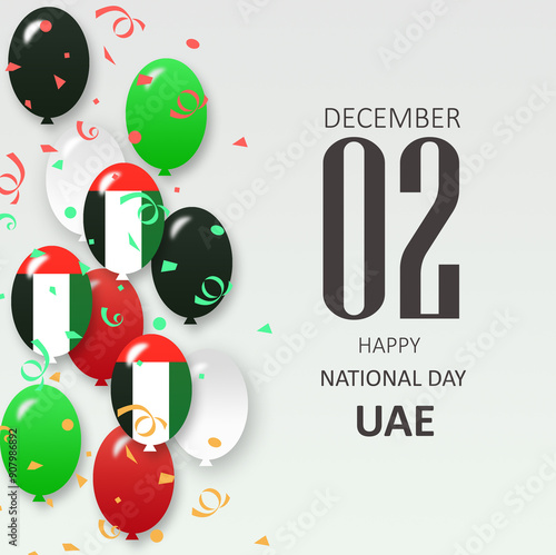 United Arab Emirates National Day Greeting Card