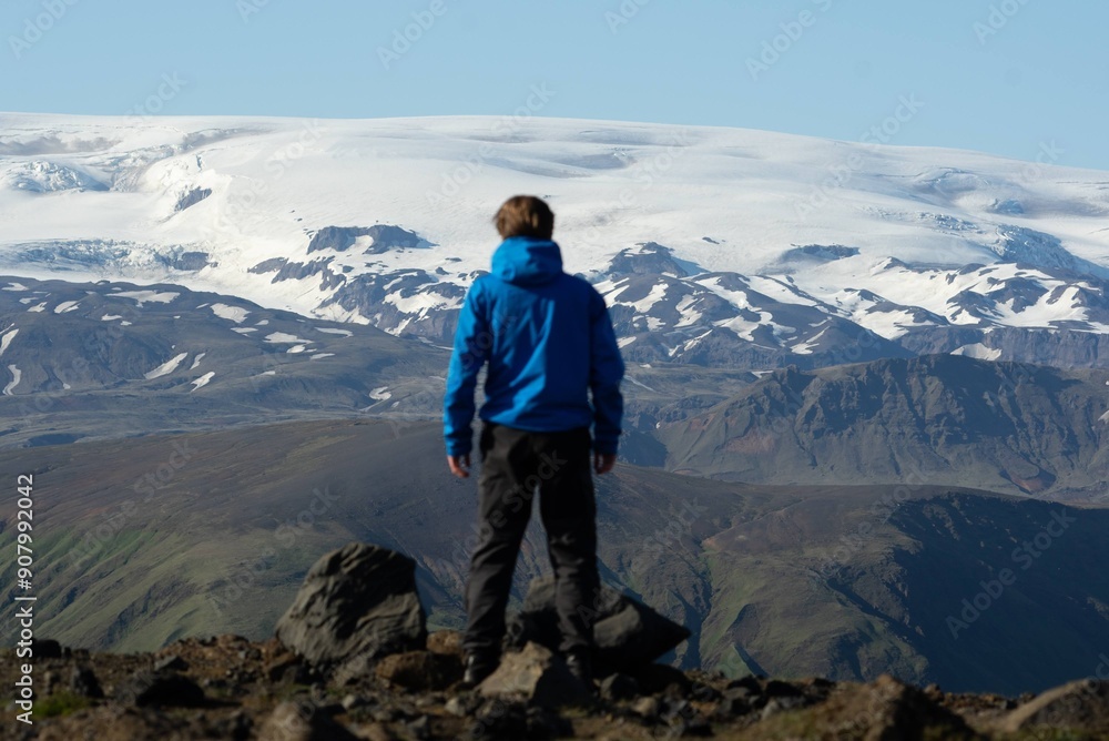 hiker in the mountains hiker in the mountains