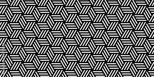 seamless pattern with lines geometric tile and hexagon vector diamond triangle with wallpaper design.