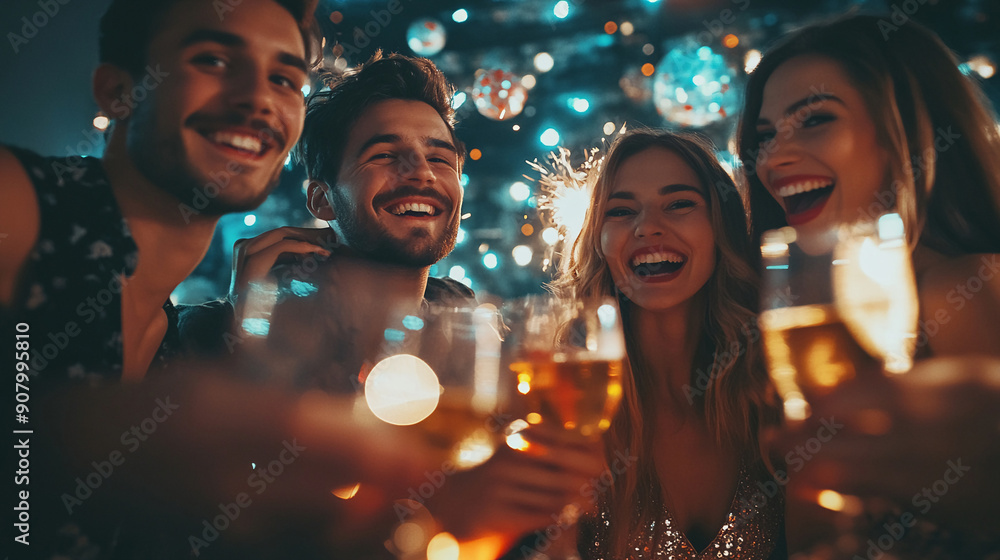 A group of friends at a party. friends party celebration fun drinks social gathering happiness night together. A group of friends at a party. friends party celebration fun drinks social gathering happiness night together.
