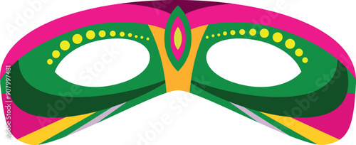 Colorful mask. Ornate festival venetian style accessory