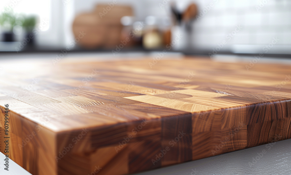 A kitchen counter top with a blurry background, for advertising A kitchen counter top with a blurry background, for advertising