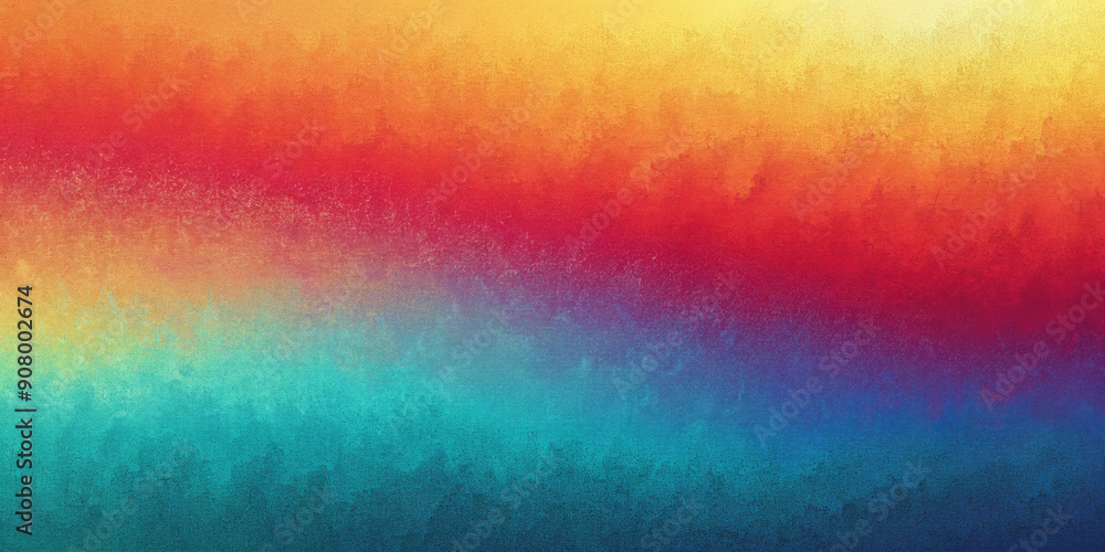 A gradient of vibrant colors transitions smoothly from red and yellow at the top to blue and teal at the bottom. The blending of hues gives the perception of a dynamic and energetic atmosphere.AI gene A gradient of vibrant colors transitions smoothly from red and yellow at the top to blue and teal at the bottom. The blending of hues gives the perception of a dynamic and energetic atmosphere.AI gene