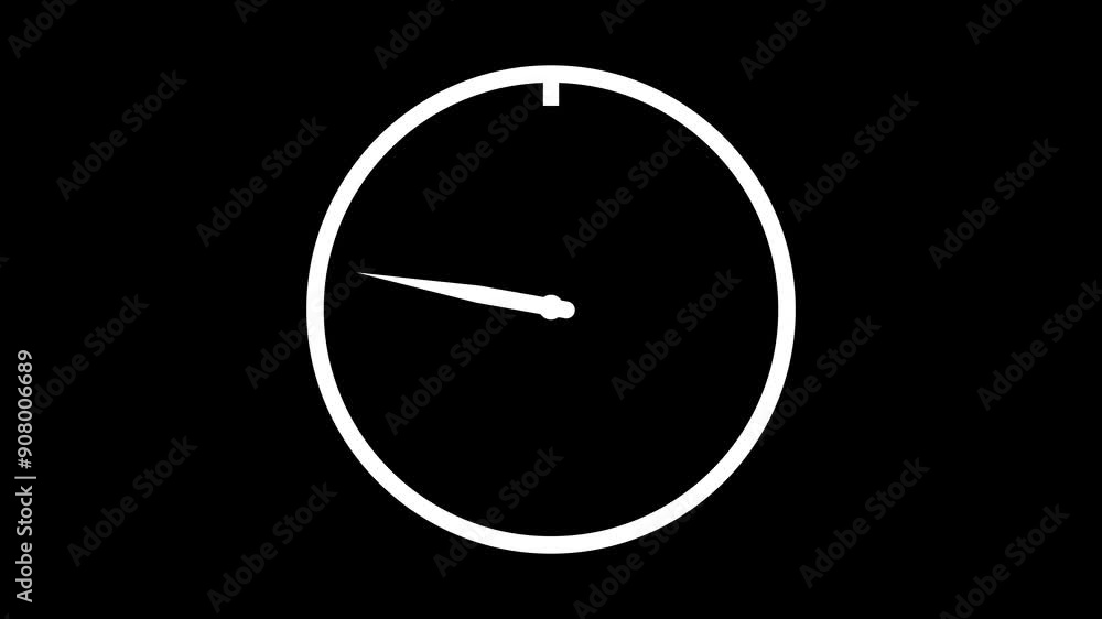 Clock with moving indicator. Clock time lapse .4k Clock with moving indicator. Clock time lapse .4k