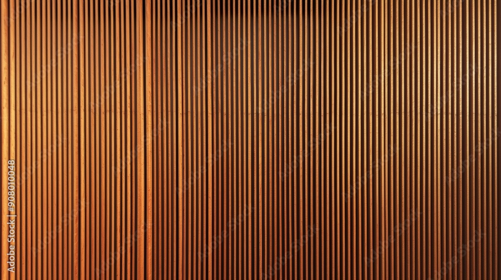 Obraz premium Vertical Wooden Slats, a Textured Background for Architecture and Design