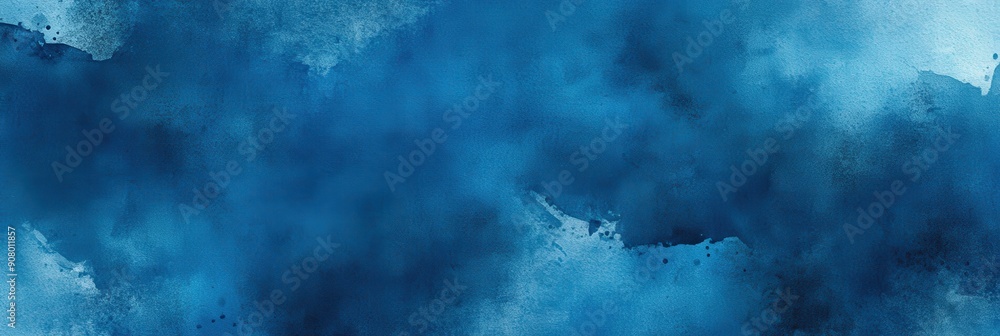 Obraz premium Abstract Blue Watercolor Background