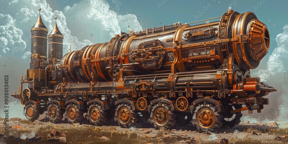 Retro Futuristic Rocket Vehicle Retro Futuristic Rocket Vehicle