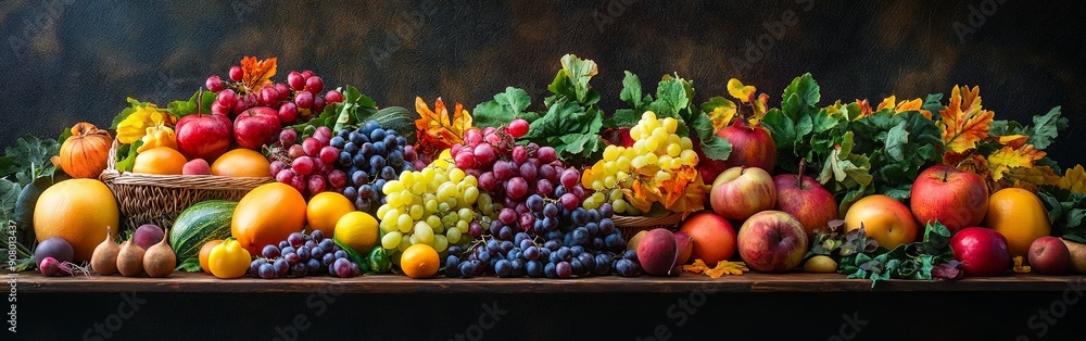 Rustic Autumn Harvest with Pumpkin and Sunflowers Rustic Autumn Harvest with Pumpkin and Sunflowers