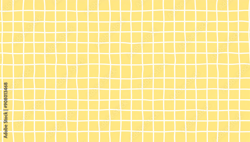 Yellow square pattern background handmade prints on digital art concept, Generative AI. Yellow square pattern background handmade prints on digital art concept, Generative AI.