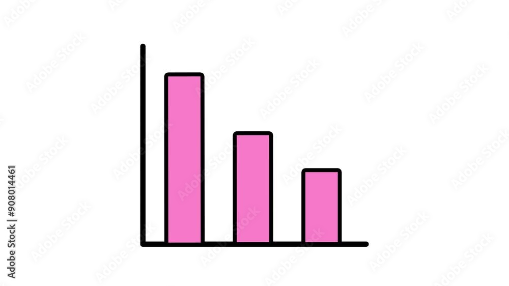 Descending flat animated bar chart Descending flat animated bar chart