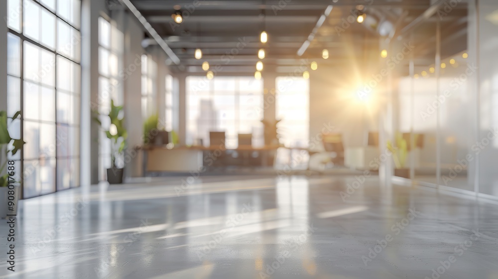 Fototapeta premium Blurred background of modern office, business and career background