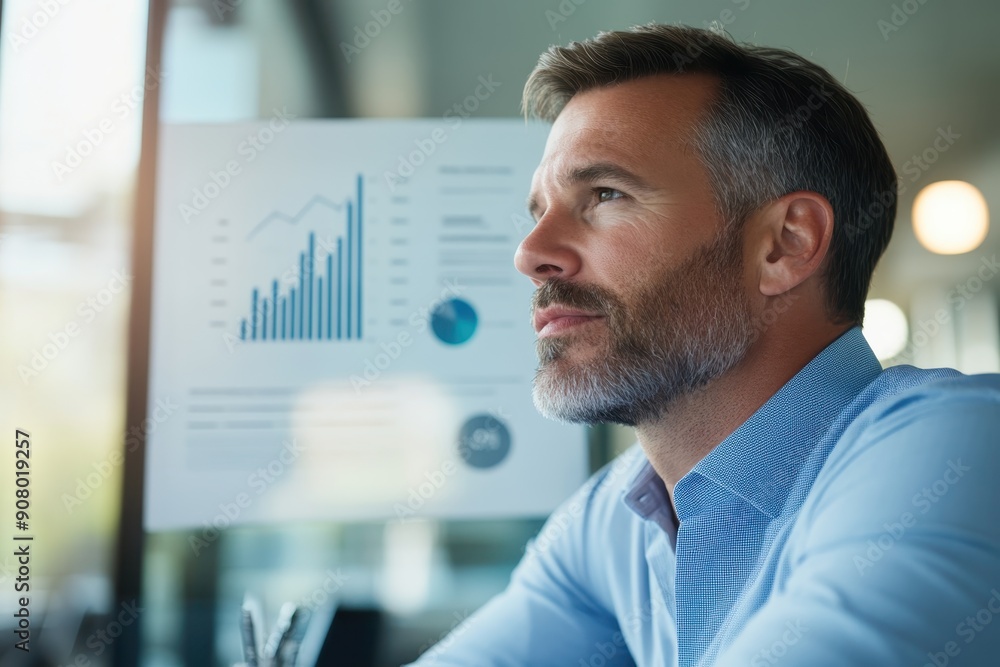 Professional Financial Adviser Giving Presentation on Financial Plans in Meeting Room Professional Financial Adviser Giving Presentation on Financial Plans in Meeting Room