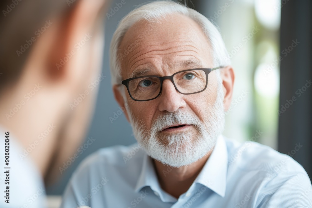 Proficient Financial Adviser Presenting Investment Growth Strategies to Client in a Consultation Session Proficient Financial Adviser Presenting Investment Growth Strategies to Client in a Consultation Session