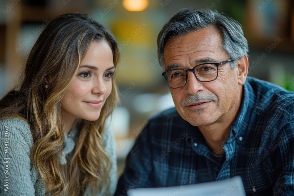 Collaborative Financial Planning Session with Professional Adviser and Client for Financial Well-Being