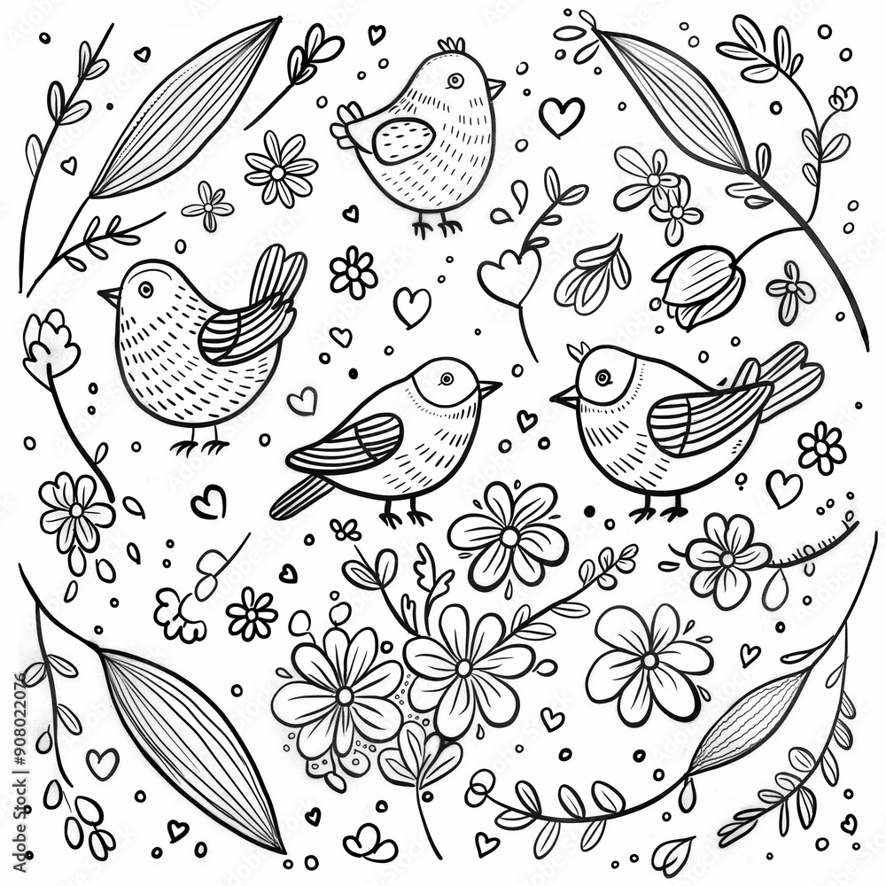 Adult colouring book page Adult colouring book page