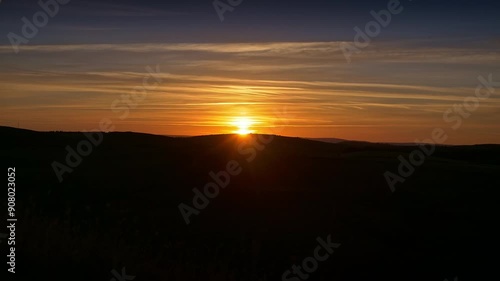 Wallpaper Mural Timelapse of Sunrise Over the Stunning Aubrac Landscape – Fixed Shot Torontodigital.ca