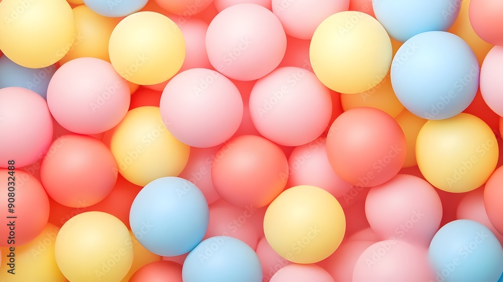Colorful Floating Soft Balls Background Colorful Floating Soft Balls Background