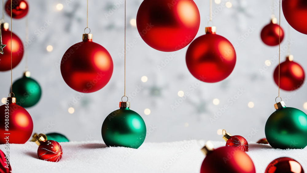 christmas background with balls, space for text christmas background with balls, space for text