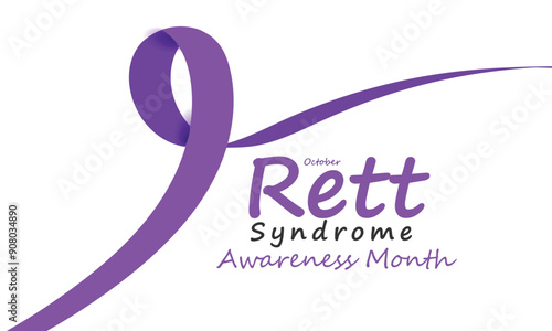 Rett Syndrome Awareness Month. background, banner, card, poster, template. Vector illustration.