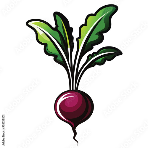 a radish icon vector illustration 