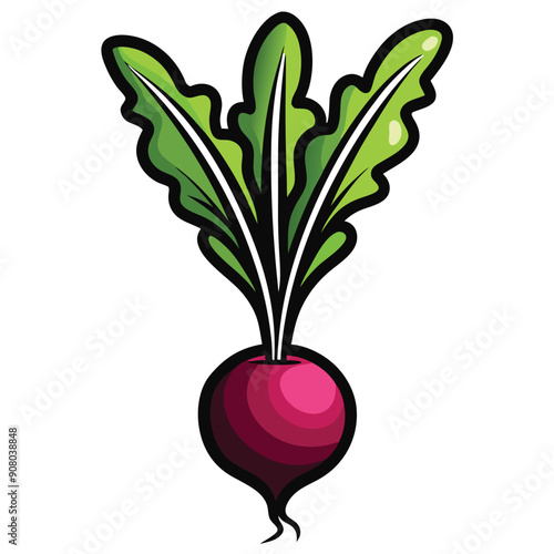 a radish icon vector illustration 