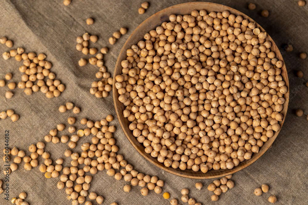 uncooked healthy grains of chickpeas porridge uncooked healthy grains of chickpeas porridge