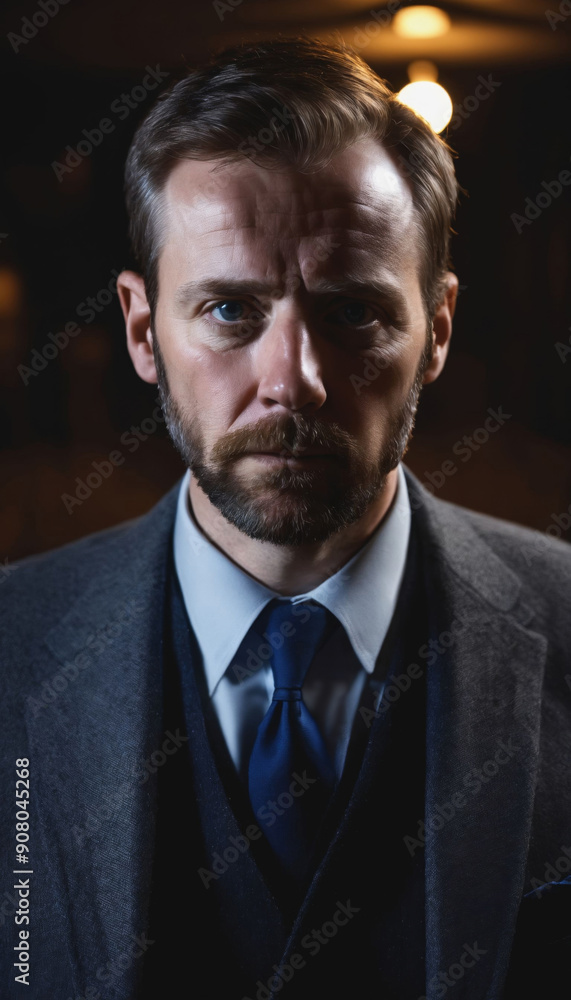 photo of serious government officer with polite outfit during investigation scene, generative AI photo of serious government officer with polite outfit during investigation scene, generative AI
