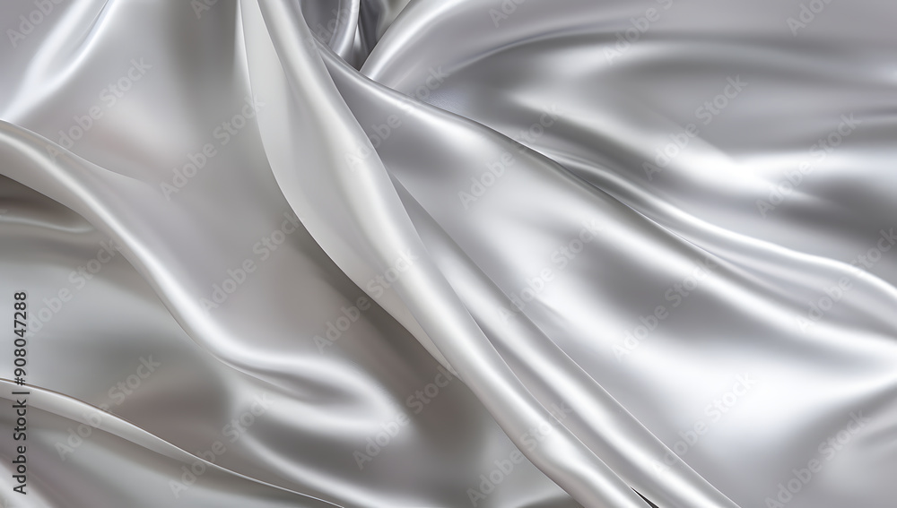 Fototapeta premium Silky smooth golden fabric waves creating a luxurious texture, luxurious, silk, smooth, golden, fabric, waves, elegant, luxurious