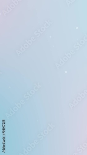 Vertical Bubbles Particles Flowing Up on Soft Blue Magenta Background