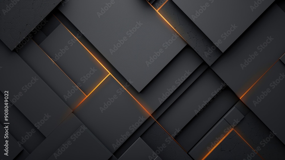 Abstract geometric design featuring dark layered rectangles with subtle textures and glowing orange accents, creating a modern and sophisticated visual effect. Abstract geometric design featuring dark layered rectangles with subtle textures and glowing orange accents, creating a modern and sophisticated visual effect.