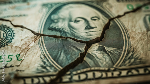 Illustration of badly damaged dollar bill