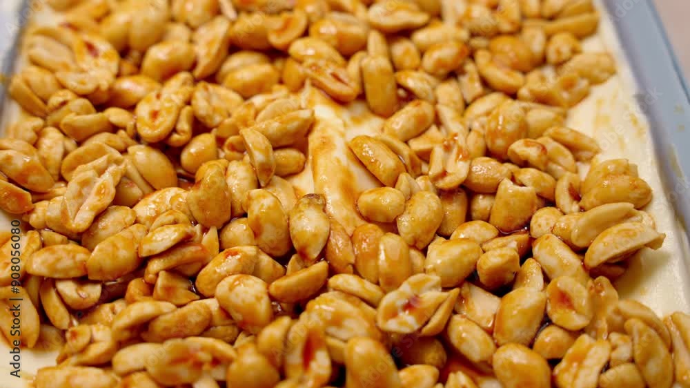 Peanuts in caramel. Food and drink concept. Peanuts in caramel. Food and drink concept.