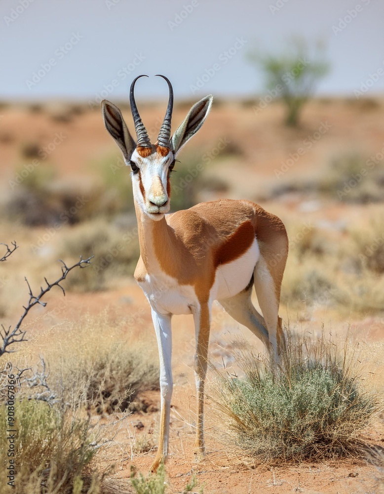 springbok antelope in the wild