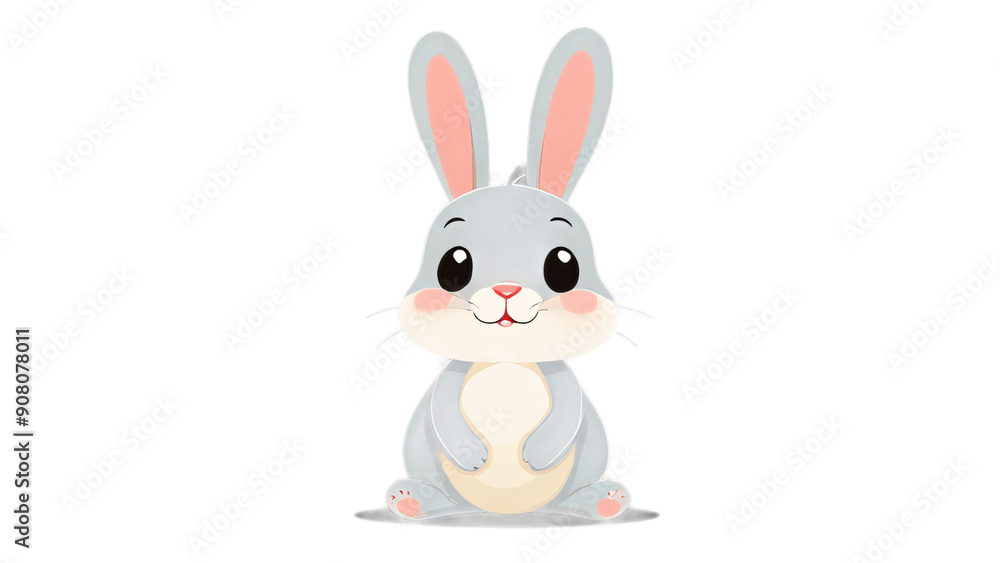 clipart isolated of cute little rabbit cartoon clipart isolated of cute little rabbit cartoon