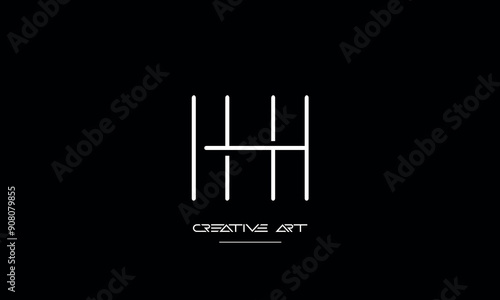 HH, H abstract letters logo monogram