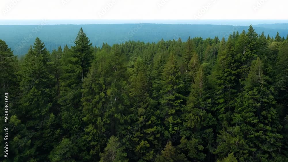 Enchanting Forest with Majestic Mountains Enchanting Forest with Majestic Mountains