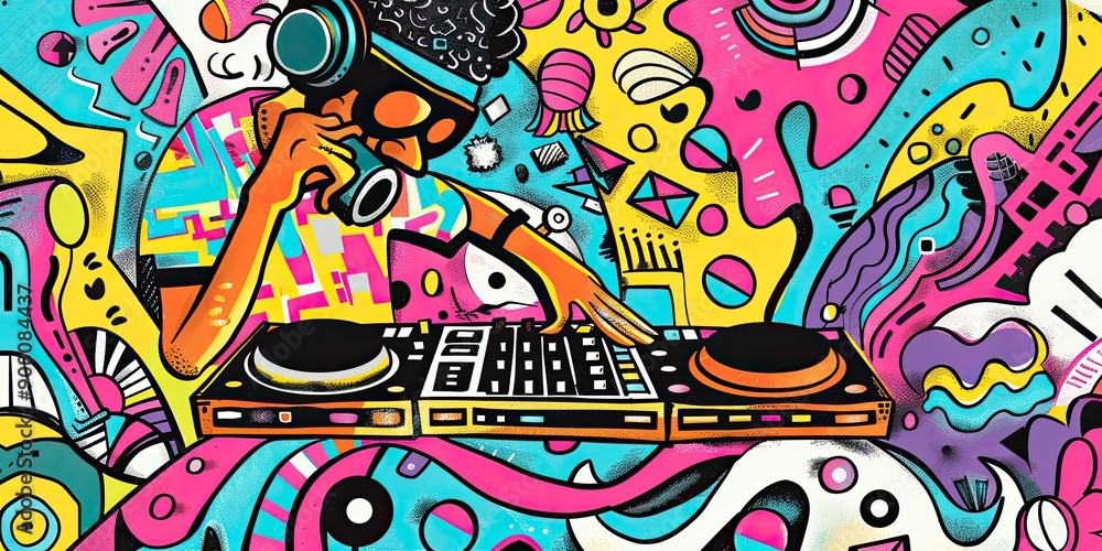 Graphic DJ Mixing on Turntables Graphic DJ Mixing on Turntables