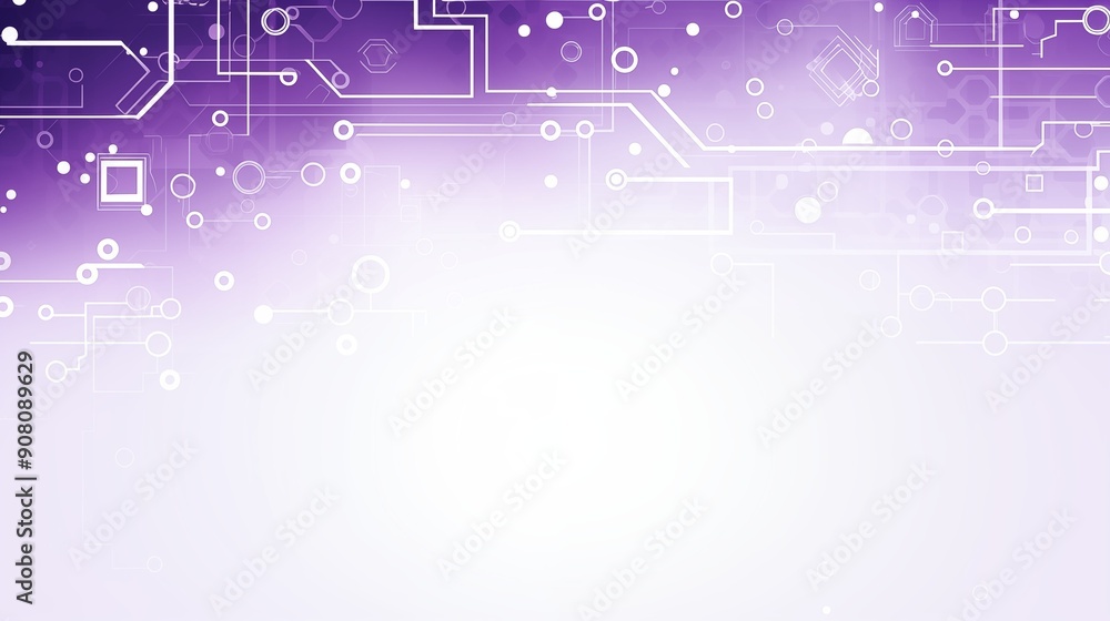 Purple and White Minimalistic Technology Background Purple and White Minimalistic Technology Background