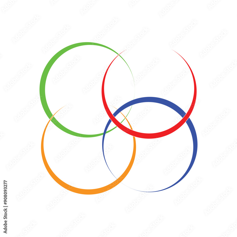 Shape with overlapping circles motif. Geometric intersecting circles, rings abstract icon. Vector icon symbol logo design illustration. Isolated on white background. Eps file 22. Shape with overlapping circles motif. Geometric intersecting circles, rings abstract icon. Vector icon symbol logo design illustration. Isolated on white background. Eps file 22.
