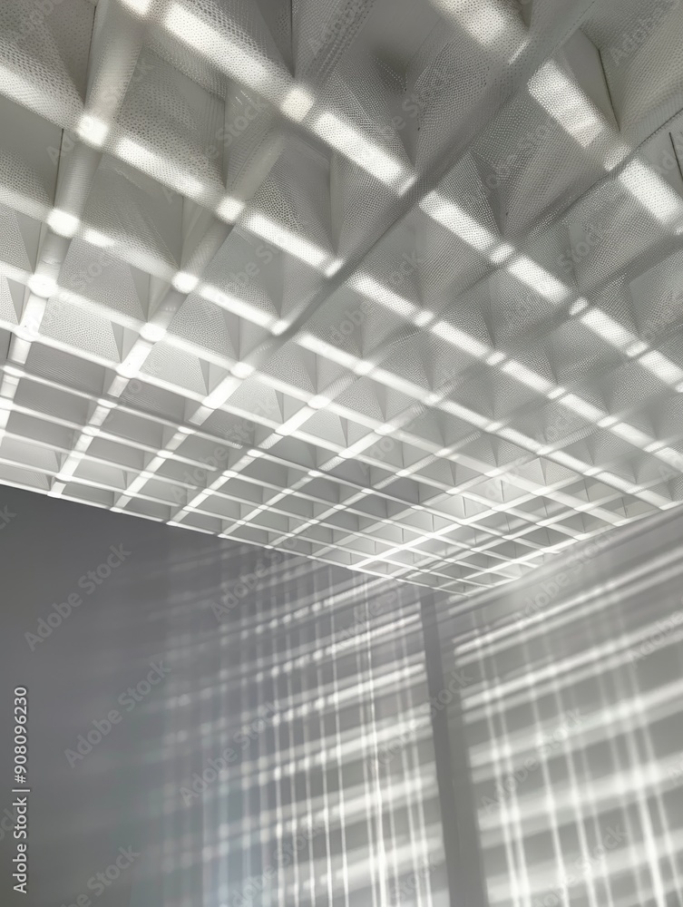 Abstract background wallpaper, pattern made from white geometric shapes, resembling the roof tiles at a scraped ceiling Abstract background wallpaper, pattern made from white geometric shapes, resembling the roof tiles at a scraped ceiling