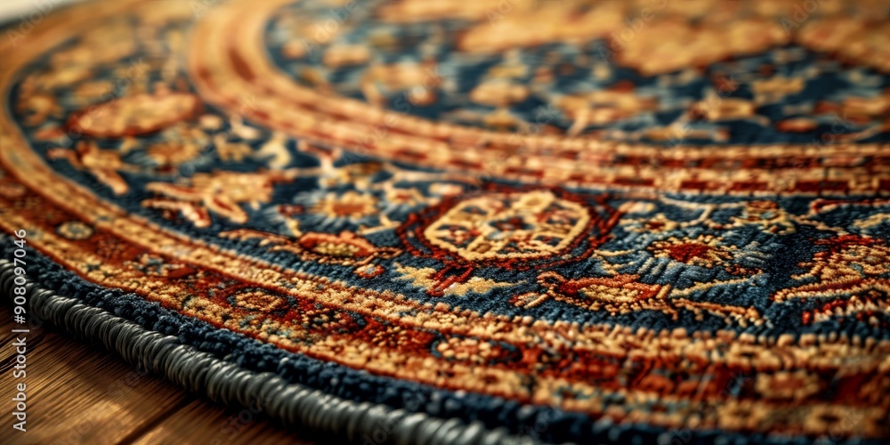 Persian rug, Culture, close-up of traditional Iranian carpet with intricate patterns and rich colors Persian rug, Culture, close-up of traditional Iranian carpet with intricate patterns and rich colors