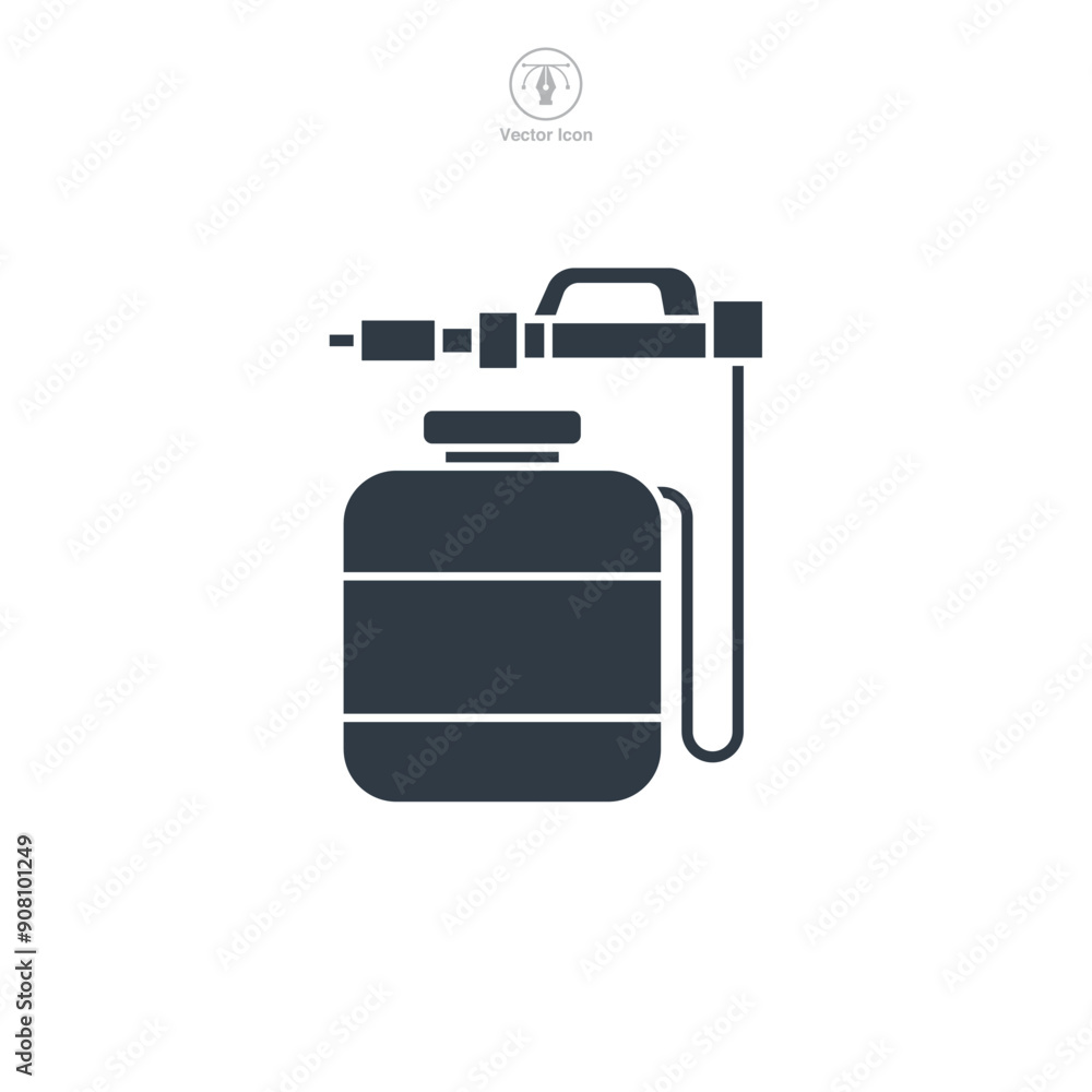 Pesticide Sprayer icon symbol vector illustration isolated on white background Pesticide Sprayer icon symbol vector illustration isolated on white background