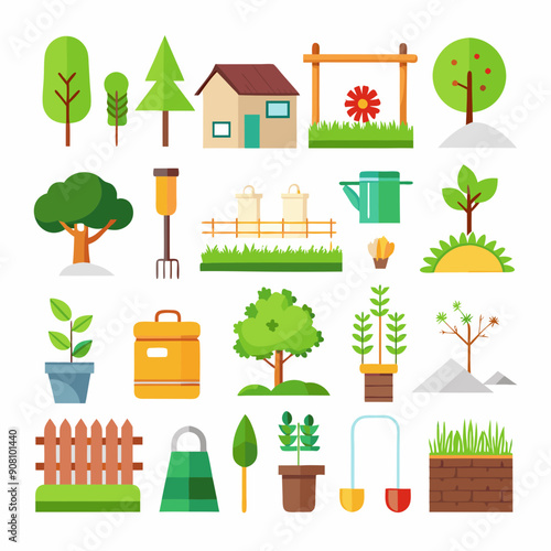 Elevate your landscape design projects with this set of 16 realistic
