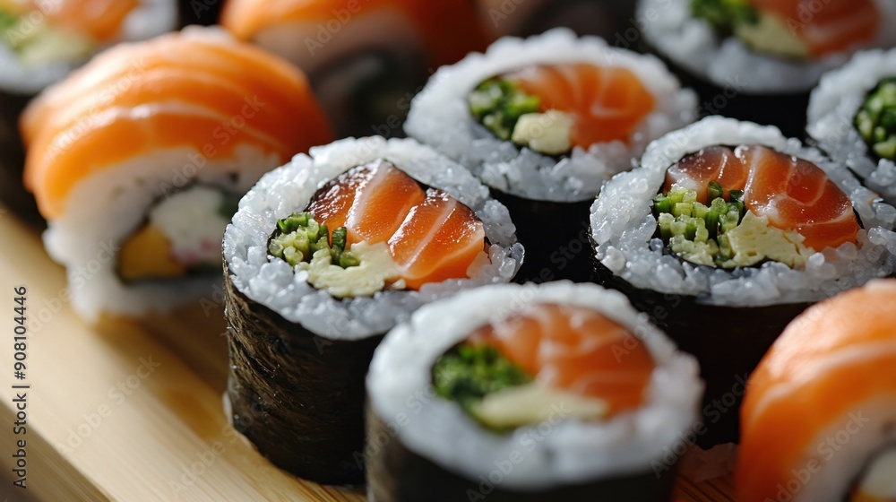 History of sushi in Japan with close-up of ancient preparation methods and tools. Cultural evolution. History of sushi in Japan with close-up of ancient preparation methods and tools. Cultural evolution.