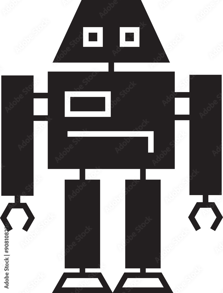 Robot Character Icon Robot Character Icon