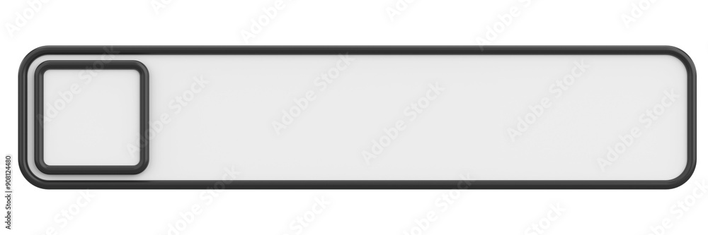 Profile tab. Social media profile. 3D illustration. Profile tab. Social media profile. 3D illustration.